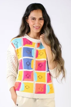 Aldo Martins Aloe Patchwork Jumper In Multi