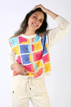 Aldo Martins Aloe Patchwork Jumper In Multi