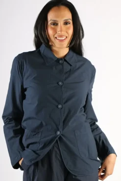 Amici Cotton Up Wind Jacket In Navy