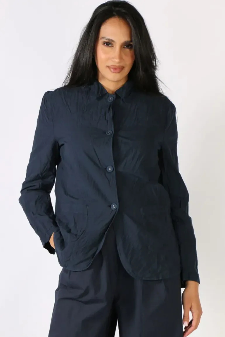 Amici Cotton Up Wind Jacket In Navy