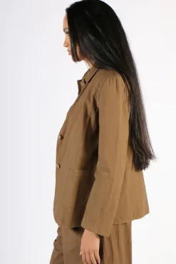 Amici Cotton Up Wind Jacket In Bark