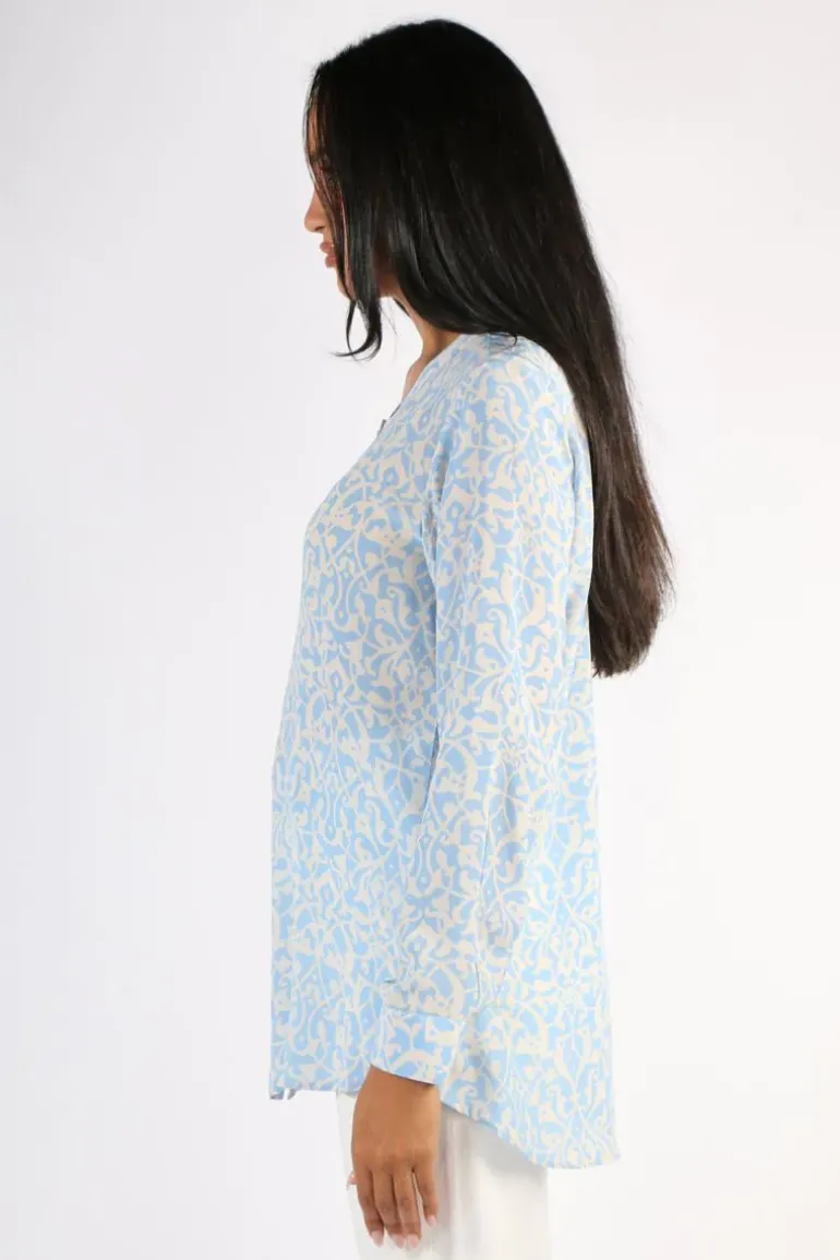 Anupamaa Agni Deco Shirt In Sky