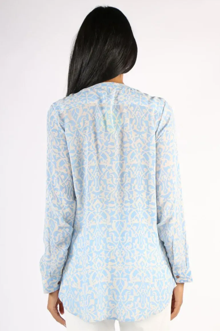 Anupamaa Agni Deco Shirt In Sky