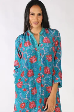 Anupamaa Anya Bouquet Dress In Steel