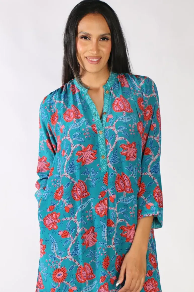 Anupamaa Anya Bouquet Dress In Steel