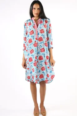 Anupamaa Anya Bouquet Dress In Aqua