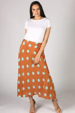 Anupamaa Bias Spot Skirt In Tan