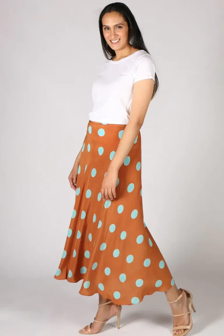 Anupamaa Bias Spot Skirt In Tan