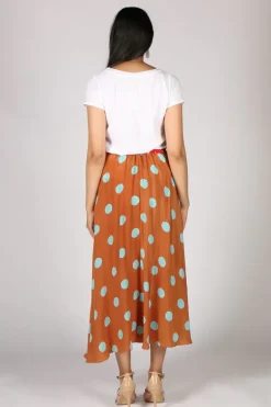 Anupamaa Bias Spot Skirt In Tan