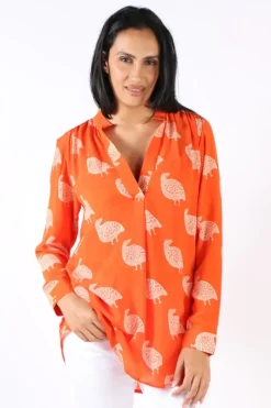 Anupamaa Bird Agni Shirt In Orange