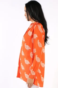 Anupamaa Bird Agni Shirt In Orange