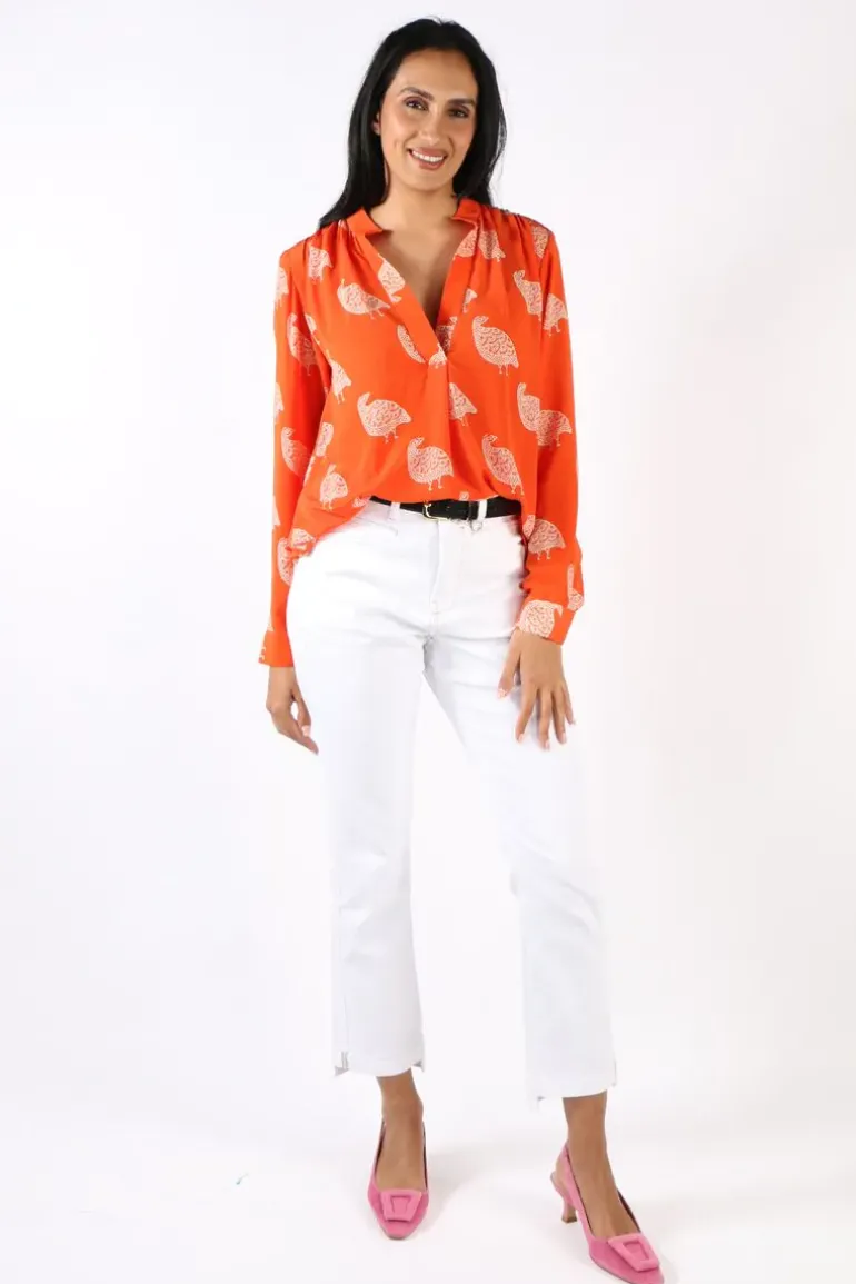 Anupamaa Bird Agni Shirt In Orange