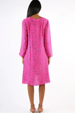 Anupamaa Monica Tuscan Dress In Fuchsia
