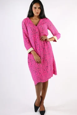 Anupamaa Monica Tuscan Dress In Fuchsia