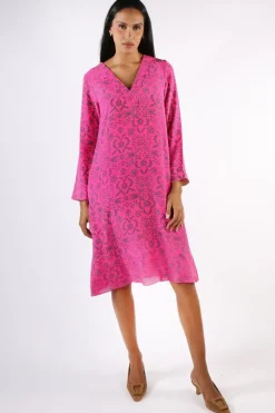 Anupamaa Monica Tuscan Dress In Fuchsia