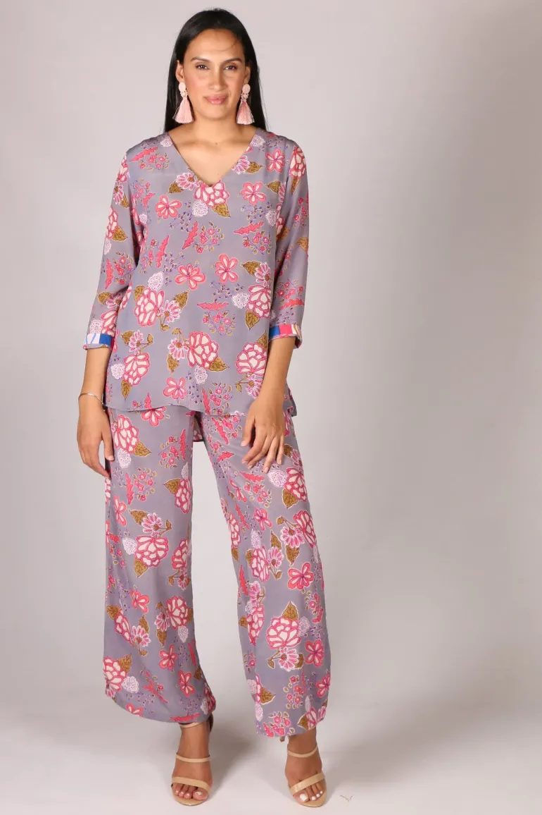 Anupamaa Palazzo Garden Pant In Lilac