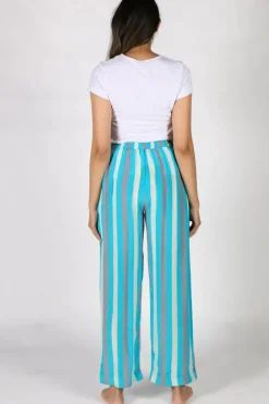 Anupamaa Palazzo Stripe Pant In Aqua