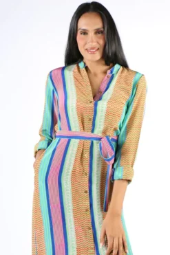 Anupamaa Printed Kumkum Dress In Multi