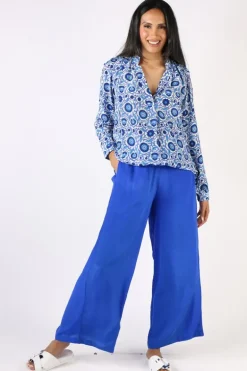 Anupamaa Roma Pala Shirt In Cobalt