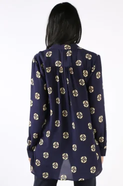 Anupamaa Roma Pansy Shirt In Navy