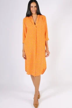 Anupamaa Roma Spot Dress In Chartreuse