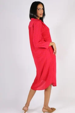 Anupamaa Roma Spot Dress In Red