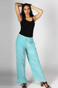 Aqua Palazzo Pant By Anupamaa