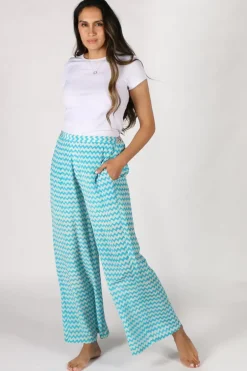 Aqua Palazzo Pant By Anupamaa
