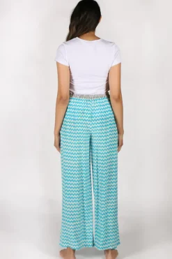 Aqua Palazzo Pant By Anupamaa