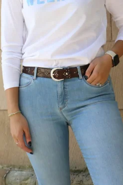 B Belt Luxe Vera Belt In Brown