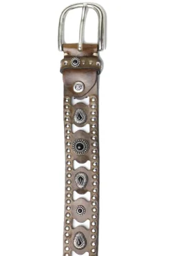 B Belt Studded Toni Belt In Taupe