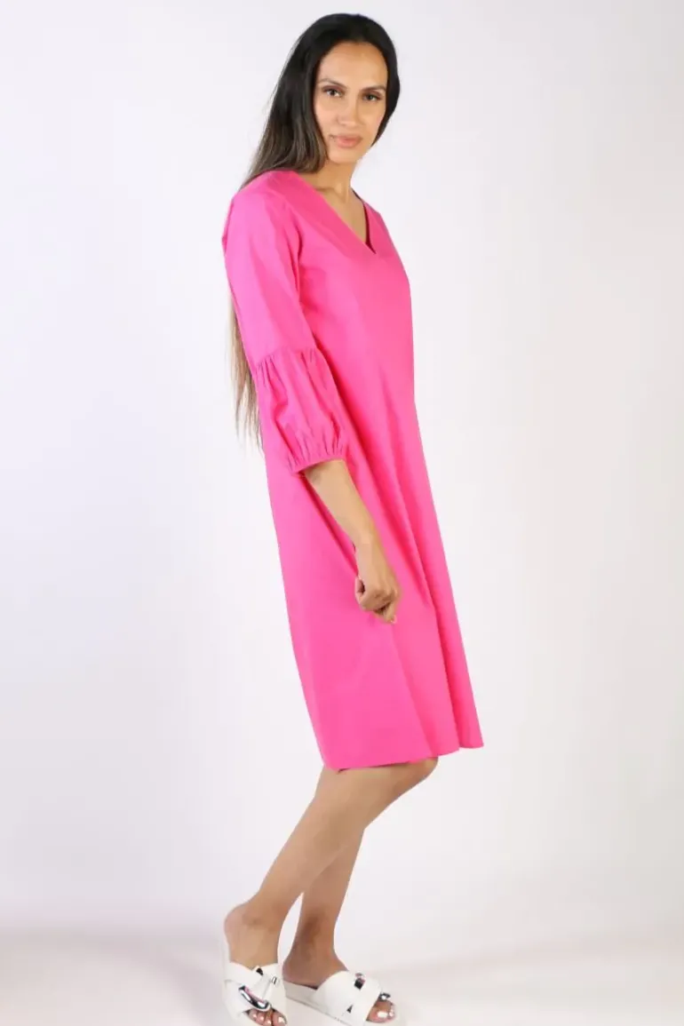 Bagruu Azrah Dress In Hot Pink