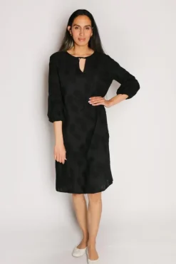 Bagruu Azrah Embroidered Dress In Black