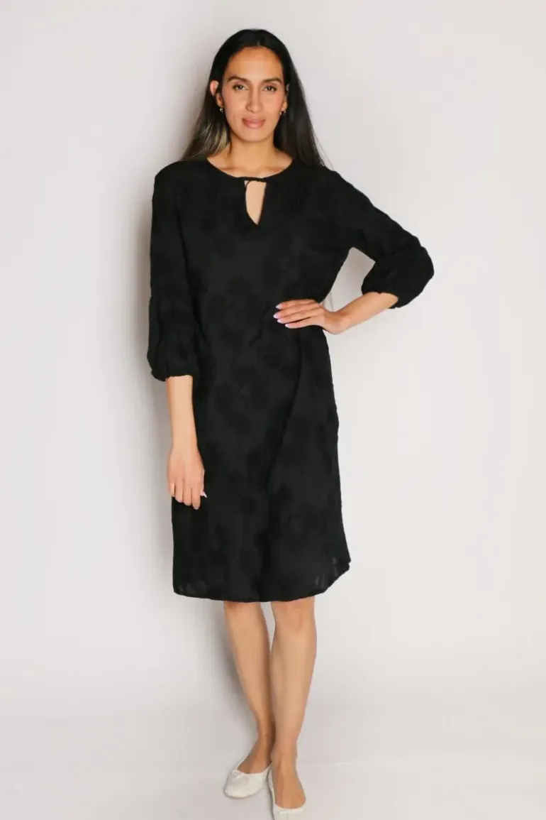 Bagruu Azrah Embroidered Dress In Black