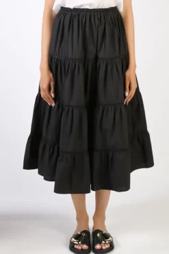 Bagruu Diwali Lace Skirt In Black