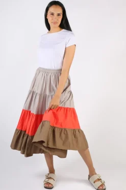 Bagruu Diwali MB Skirt In Stone