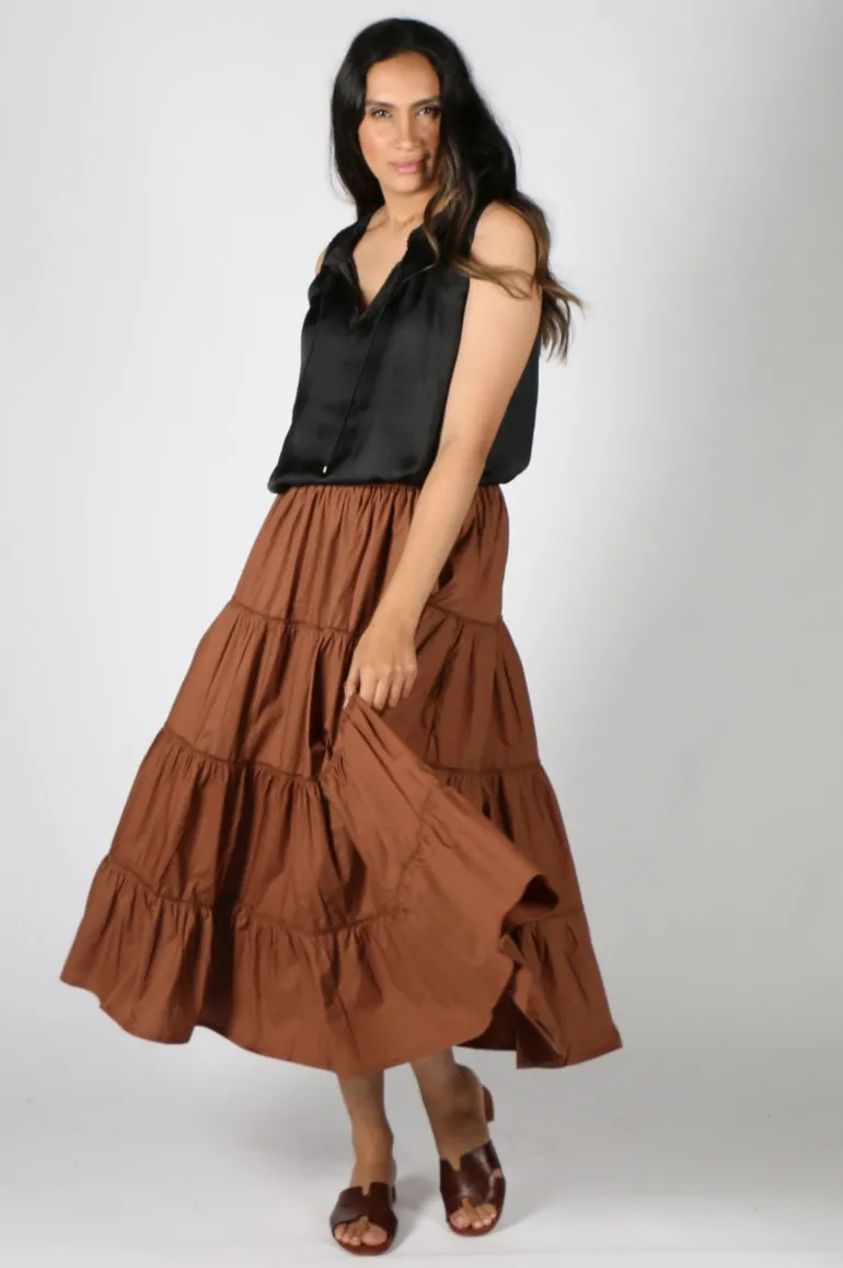 Bagruu Diwali Skirt In Bark