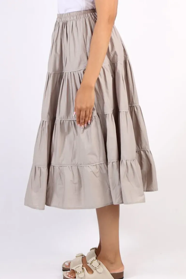 Bagruu Diwali Skirt In Stone