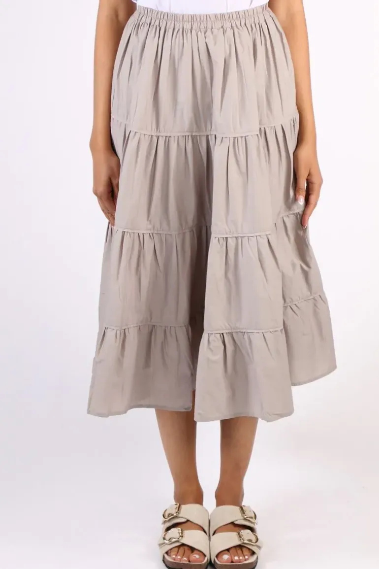 Bagruu Diwali Skirt In Stone