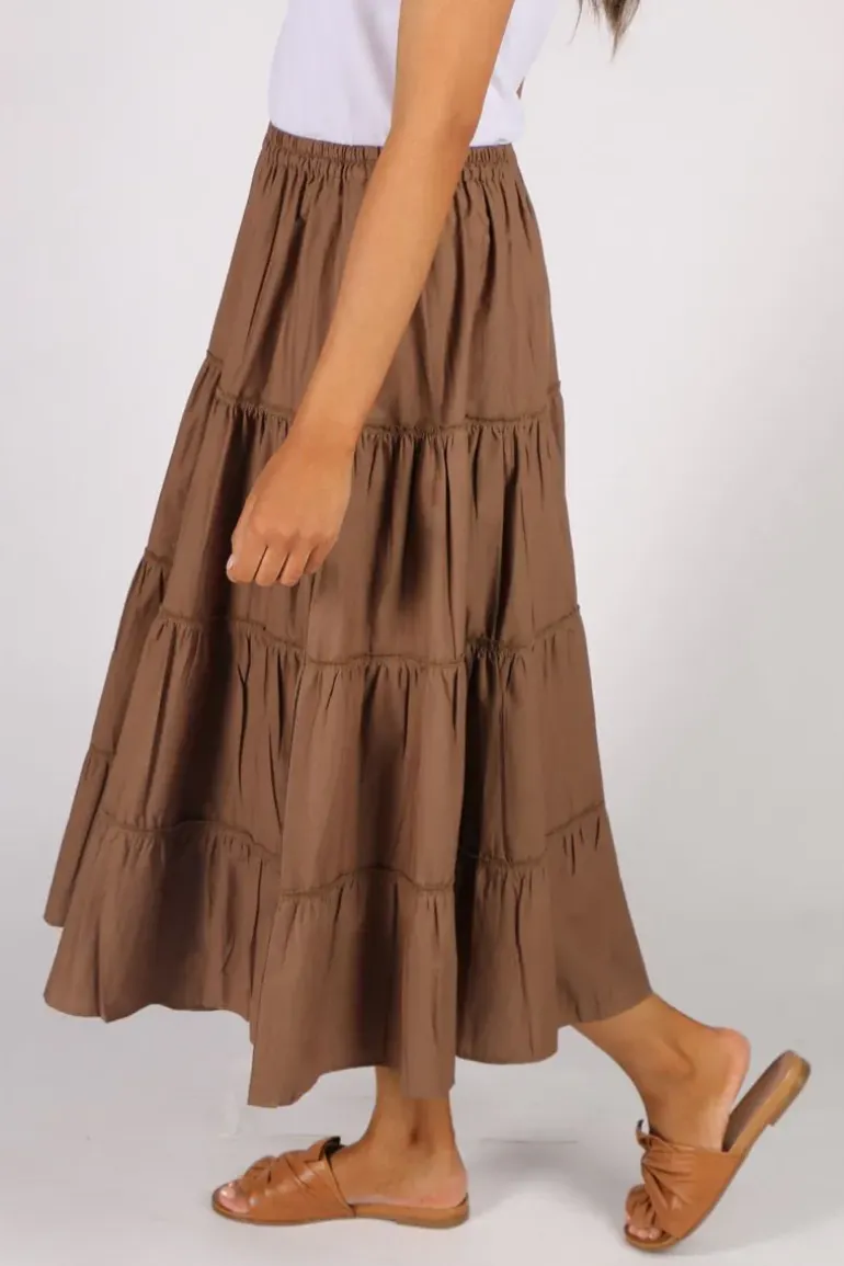 Bagruu Diwali Skirt In Teak