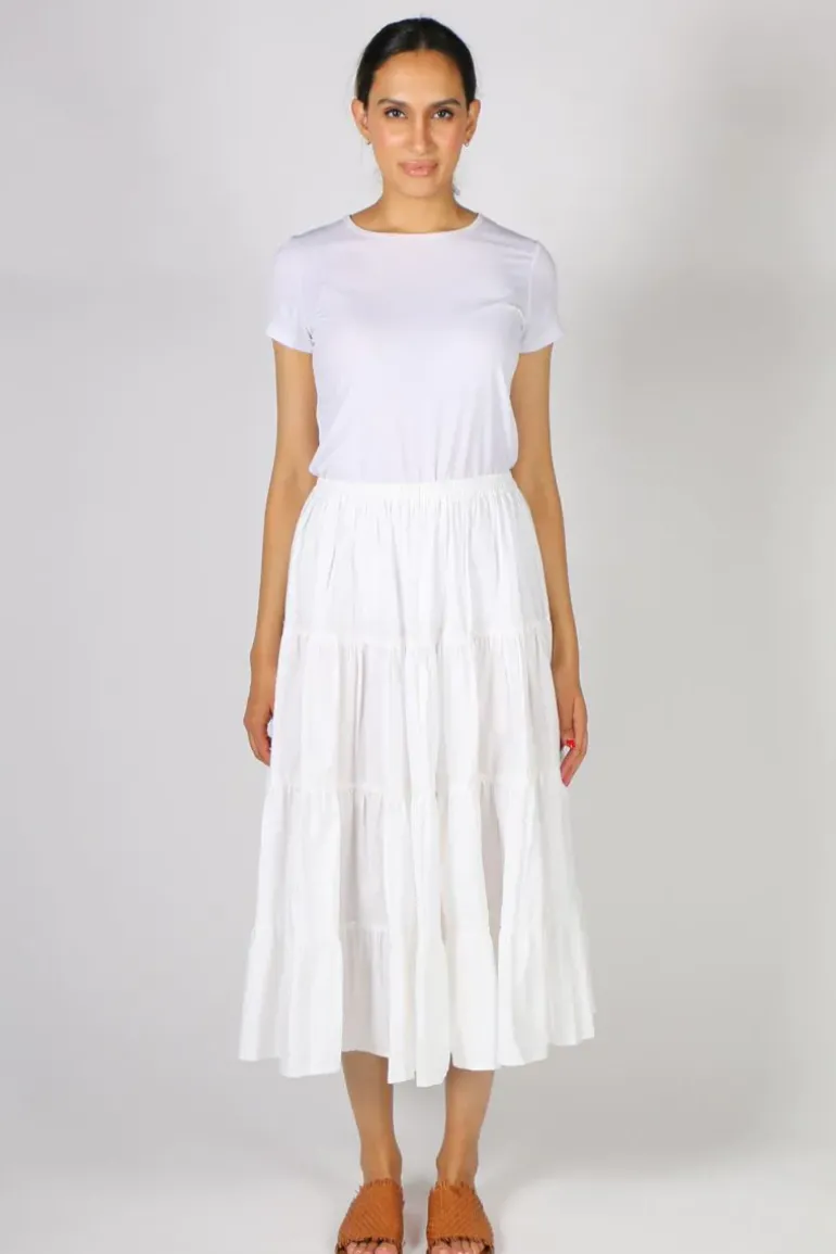 Bagruu Diwali Skirt In White