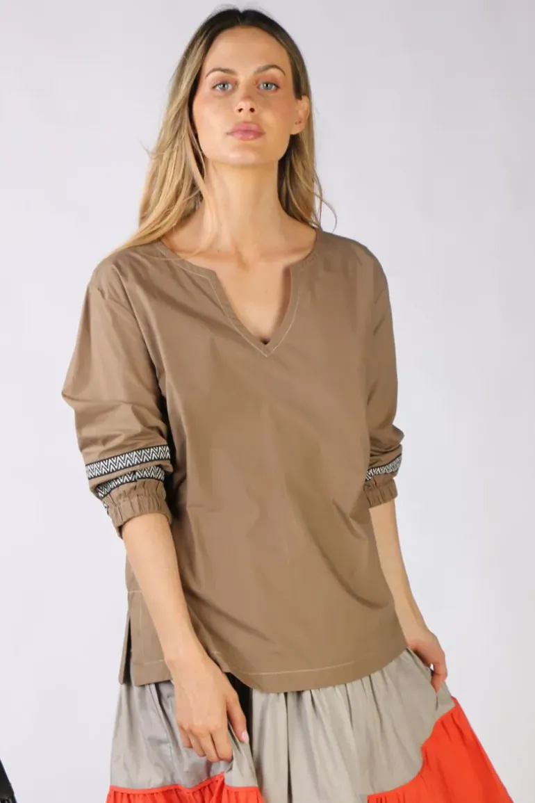 Bagruu Elena Top In Olive