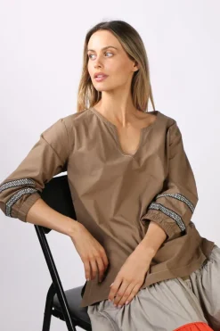 Bagruu Elena Top In Olive