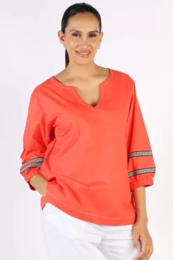 Bagruu Elena Top In Poppy