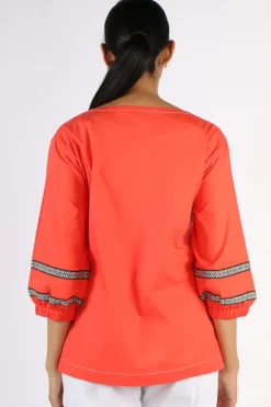 Bagruu Elena Top In Poppy