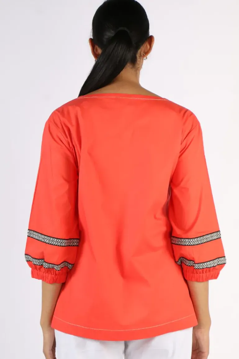Bagruu Elena Top In Poppy