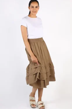 Bagruu Frida Skirt In Olive