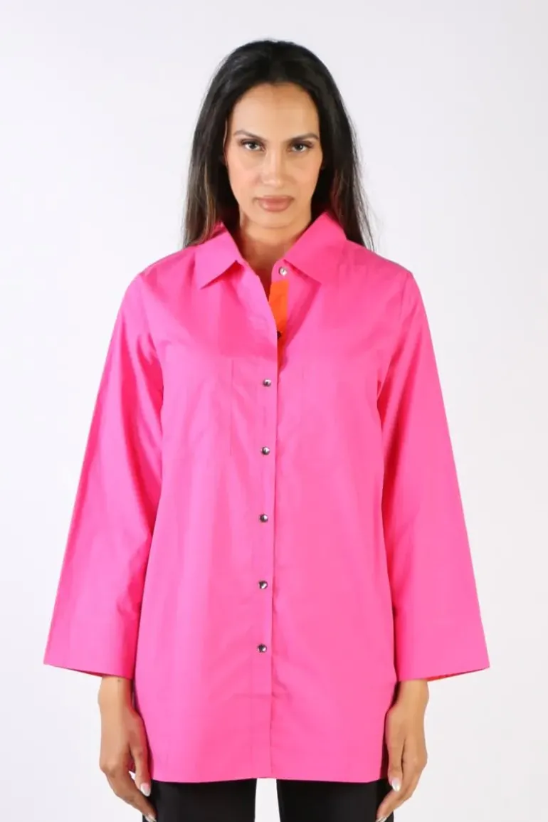 Bagruu Harvey Shirt In Hot Pink