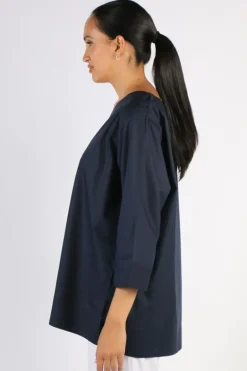 Bagruu Jenna Top In Navy