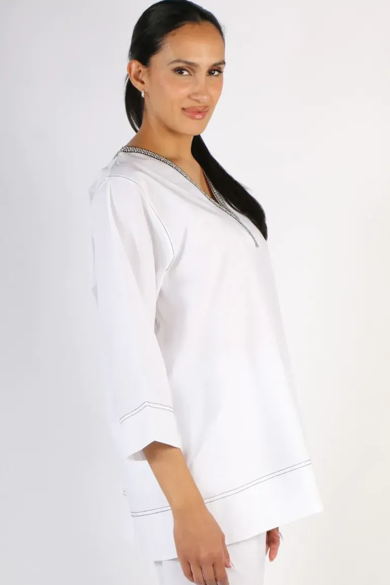 Bagruu Jenna Top In White